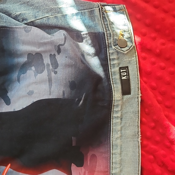 Star Wars Kylo Ren Jean Jacket KUT From the Cloth Upcycled - Picture 7 of 13